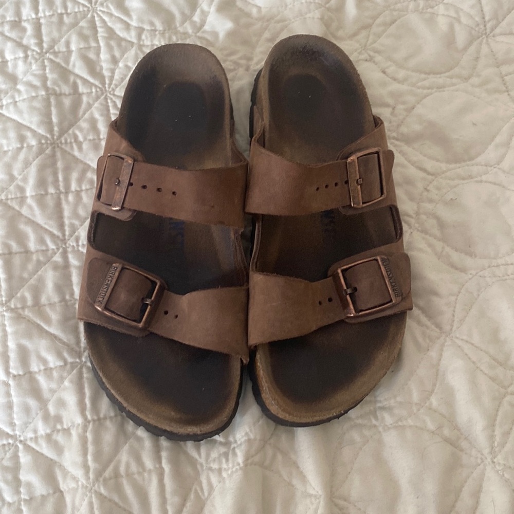 Brown Leather Birkenstocks